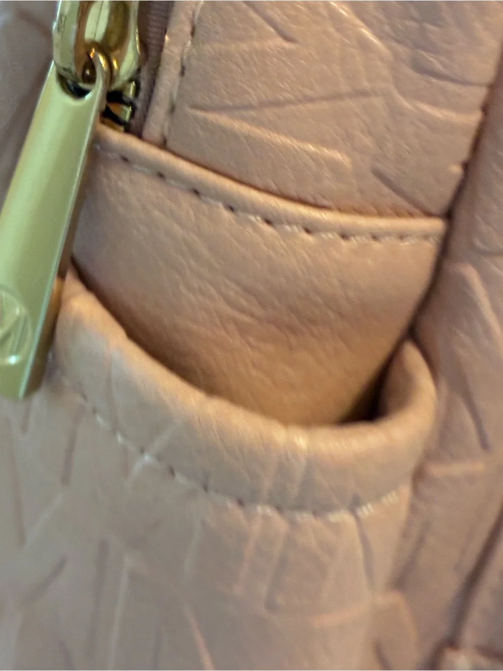 Quilted Pink Women's Backpack with Gold-Tone Logo Accent-Milan